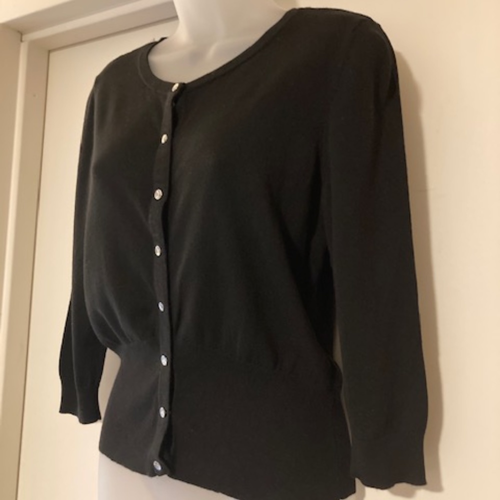 White House|Black Market Black Cardigan-Medium